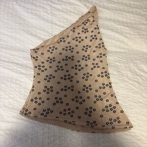 Lioness Beige Floral Asymmetrical Skirt